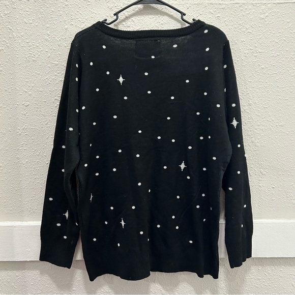 Tipsy Elves Santa on Unicorn in Space Christmas Sweater Size Large - Picture 5 of 7